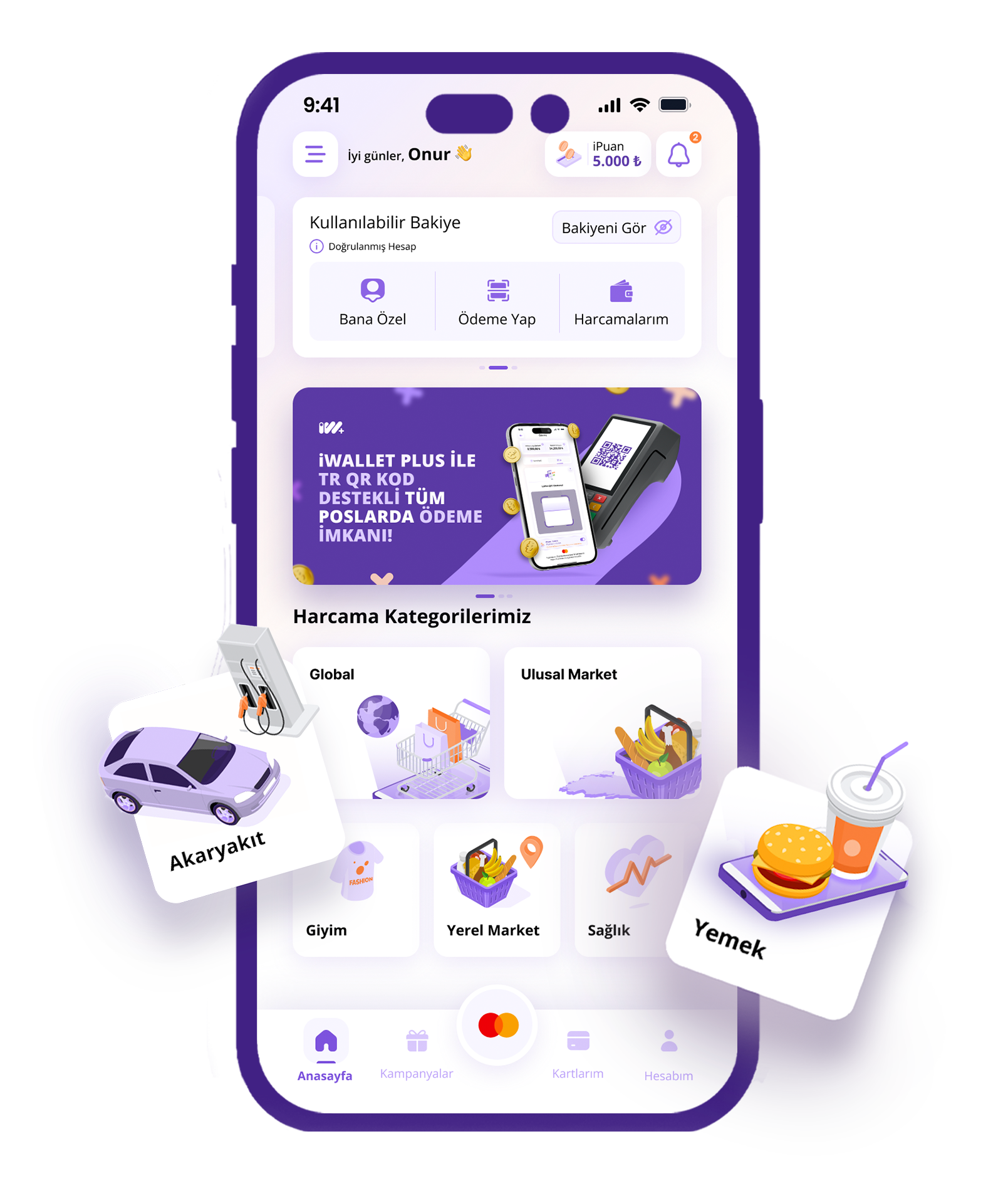 iWallet mobil uygulama